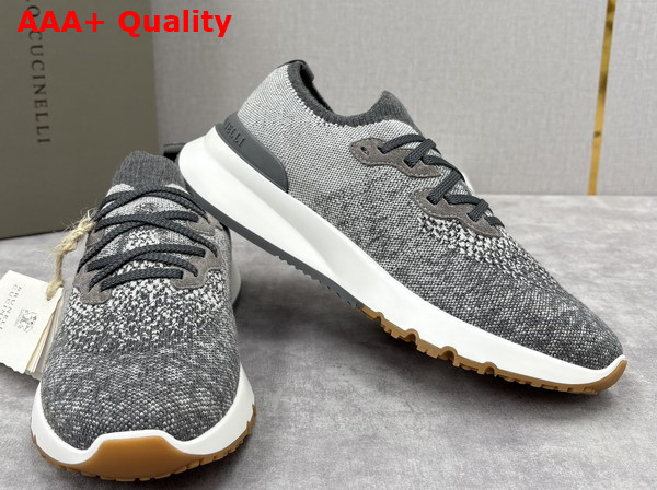 Brunello Cucinelli Cotton Chine Knit Runners Replica