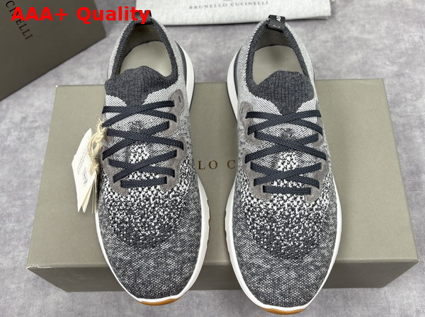 Brunello Cucinelli Cotton Chine Knit Runners Replica