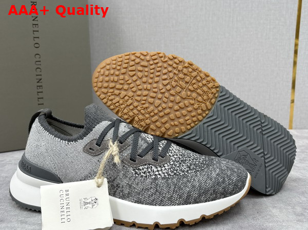 Brunello Cucinelli Cotton Chine Knit Runners Replica