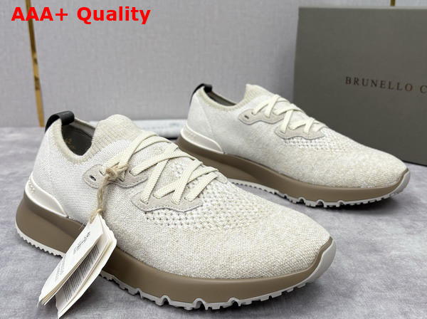 Brunello Cucinelli Cotton Chine Knit Runners Replica