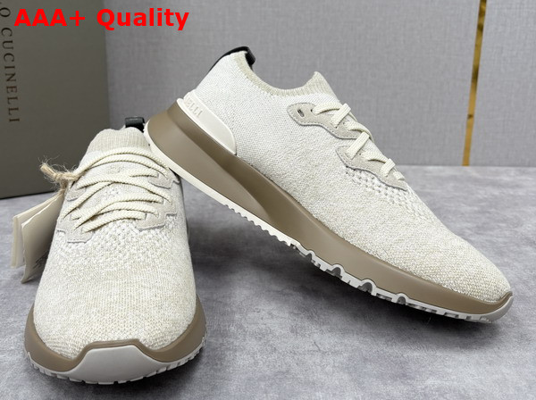 Brunello Cucinelli Cotton Chine Knit Runners Replica