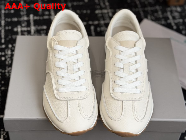 Brunello Cucinelli Leather Runners Butter Grained Soft Leather Runners with Shiny Loops Replica