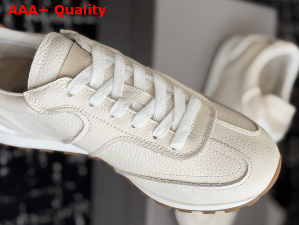 Brunello Cucinelli Leather Runners Butter Grained Soft Leather Runners with Shiny Loops Replica