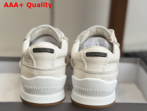 Brunello Cucinelli Leather Runners Butter Grained Soft Leather Runners with Shiny Loops Replica