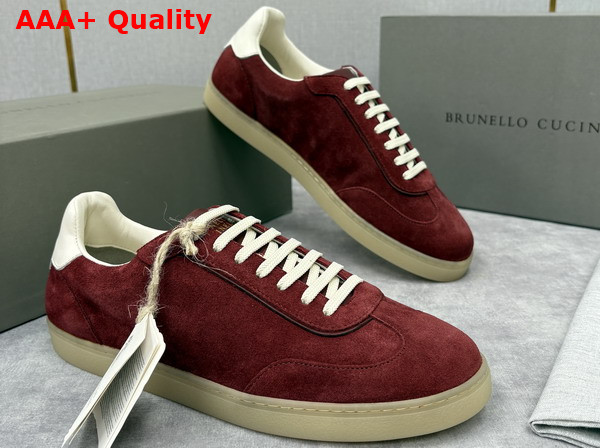 Brunello Cucinelli Men Suede Sneakers 252MZUSGGJ336 Replica
