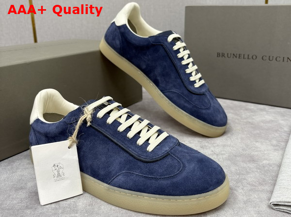 Brunello Cucinelli Men Suede Sneakers 252MZUSGGJ336 Replica