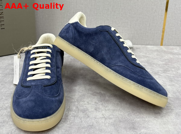 Brunello Cucinelli Men Suede Sneakers 252MZUSGGJ336 Replica