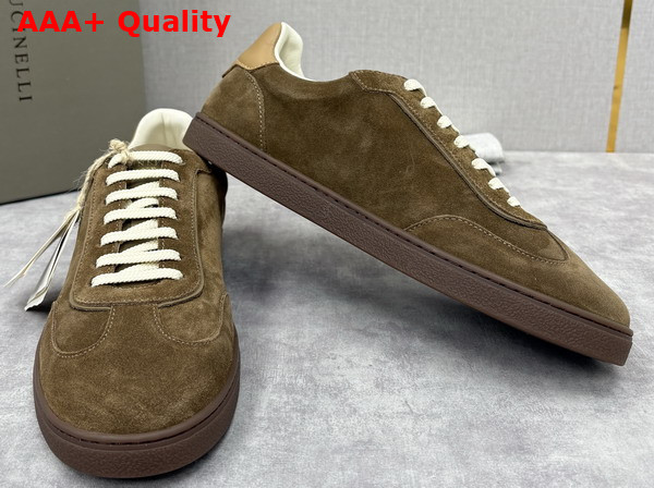 Brunello Cucinelli Men Suede Sneakers 252MZUSGGJ336 Replica