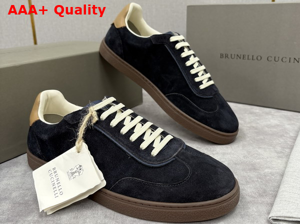 Brunello Cucinelli Men Suede Sneakers 252MZUSGGJ336 Replica