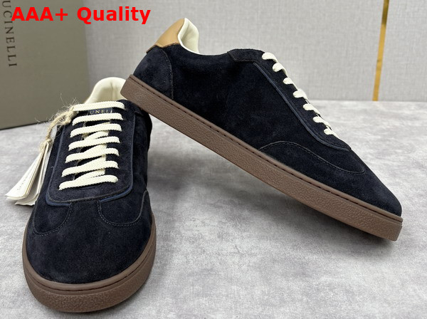 Brunello Cucinelli Men Suede Sneakers 252MZUSGGJ336 Replica