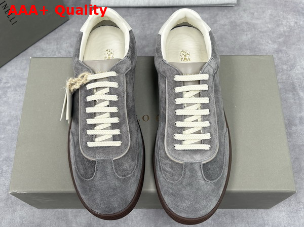 Brunello Cucinelli Men Suede Sneakers 252MZUSGGJ336 Replica