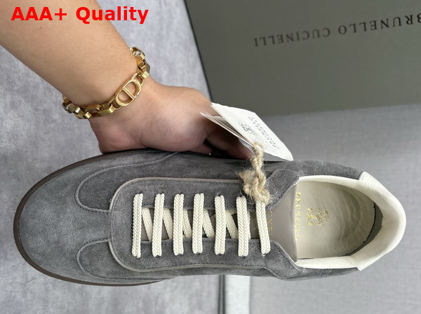 Brunello Cucinelli Men Suede Sneakers 252MZUSGGJ336 Replica
