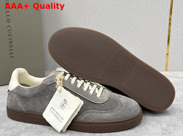 Brunello Cucinelli Men Suede Sneakers 252MZUSGGJ336 Replica