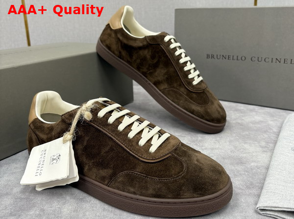 Brunello Cucinelli Men Suede Sneakers 252MZUSGGJ336 Replica