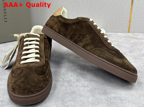 Brunello Cucinelli Men Suede Sneakers 252MZUSGGJ336 Replica