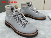 Brunello Cucinelli Nubuck Mountain Boot in Light Blue Replica
