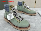 Brunello Cucinelli Nubuck Mountain Boot in Light Green Replica