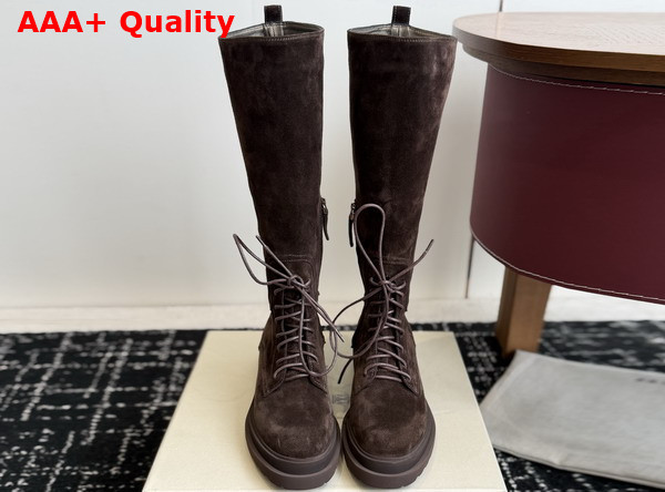 Brunello Cucinelli Suede Boots with Precious Detail Pepper Replica