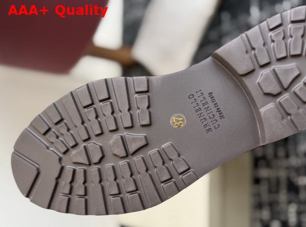 Brunello Cucinelli Suede Boots with Precious Detail Pepper Replica