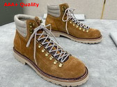 Brunello Cucinelli Suede Mountain Boot in Cognac Replica