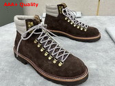 Brunello Cucinelli Suede Mountain Boot in Espresso Replica