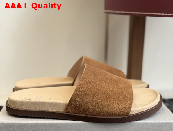 Brunello Cucinelli Suede Slides 261MZUSOLY236CHW89 Replica