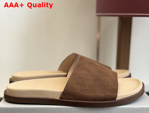 Brunello Cucinelli Suede Slides 261MZUSOLY236CHW89 Replica
