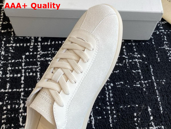 Brunello Cucinelli Washed Suede Sneakers in White Replica