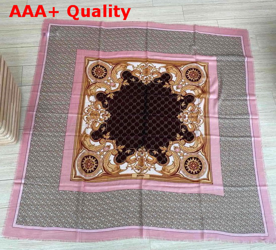 Burberry Archive Scarf Print Cashmere Large Square Scarf Pale Blush Replica