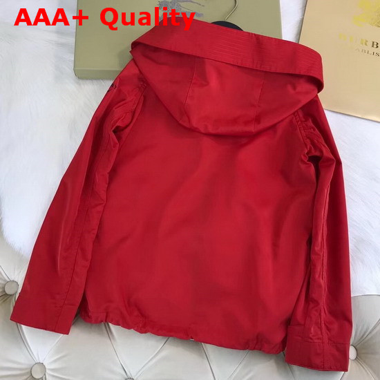 Burberry Boys Hooded Jacket in Red Replica