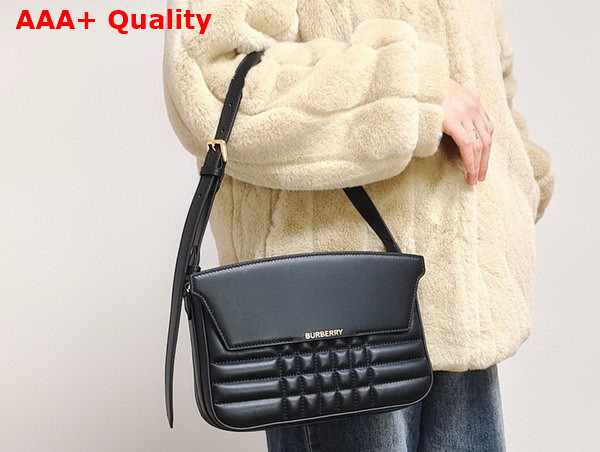 Burberry Catherine Shoulder Bag in Black Quilted Leather Replica