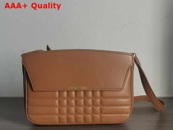 Burberry Catherine Shoulder Bag in Warm Russet Brown Quilted Leather Replica