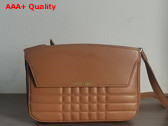 Burberry Catherine Shoulder Bag in Warm Russet Brown Quilted Leather Replica