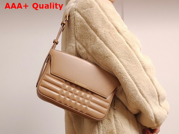 Burberry Catherine Shoulder Bag in Warm Russet Brown Quilted Leather Replica