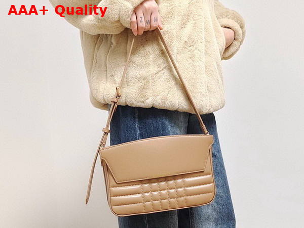 Burberry Catherine Shoulder Bag in Warm Russet Brown Quilted Leather Replica