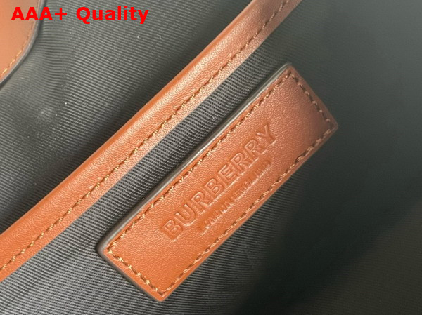 Burberry Check Backpack in Dark Birch Brown Replica