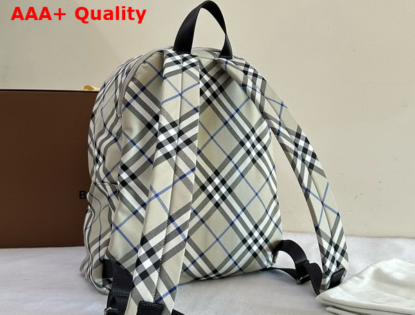 Burberry Check Backpack in Lichen Replica