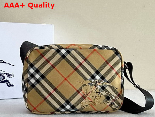Burberry Check Crossbody Bag in Sand Color Replica