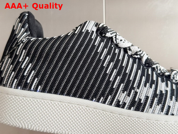 Burberry Check Knit Box Sneakers in Black Replica