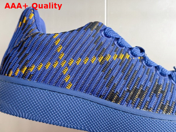 Burberry Check Knit Box Sneakers in Bright Navy for Men Replica