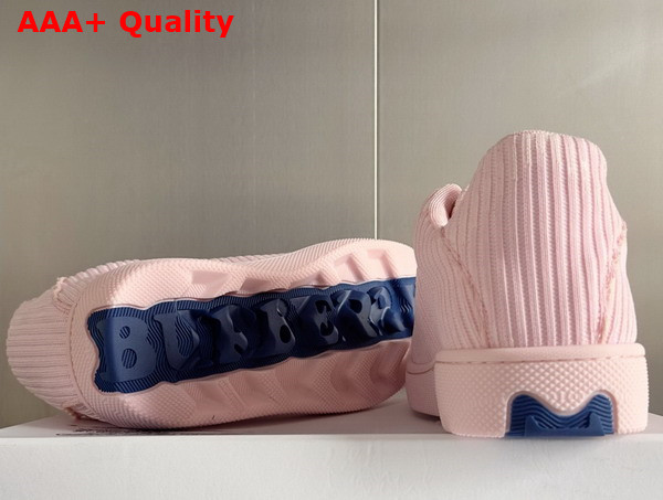 Burberry Check Knit Box Sneakers in Cameo Replica