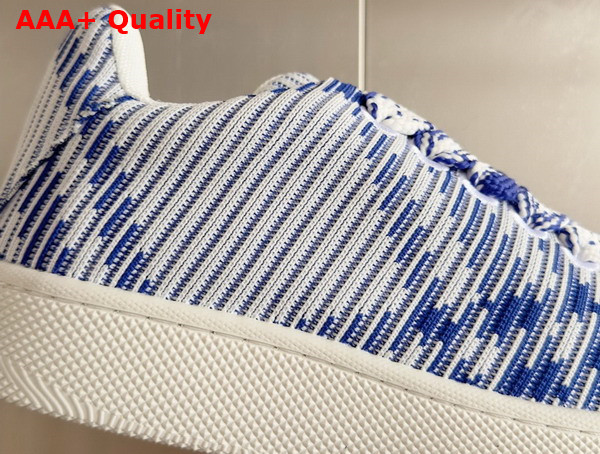 Burberry Check Knit Box Sneakers in Salt for Men Replica