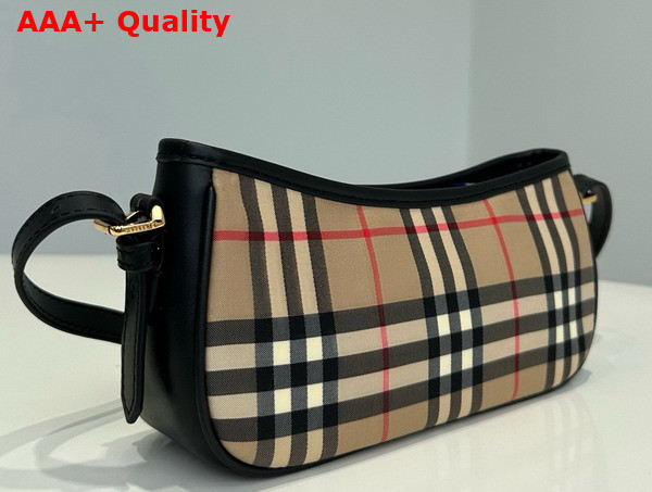 Burberry Check Sling Bag in Sand Replica
