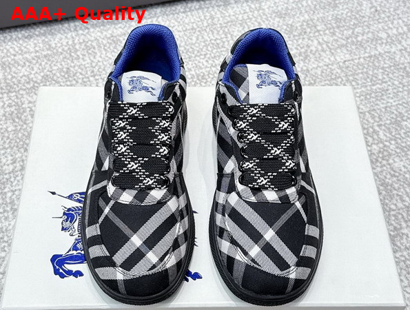 Burberry Check Terrace Sneakers in Black Replica
