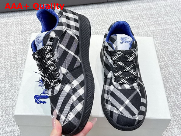 Burberry Check Terrace Sneakers in Black Replica
