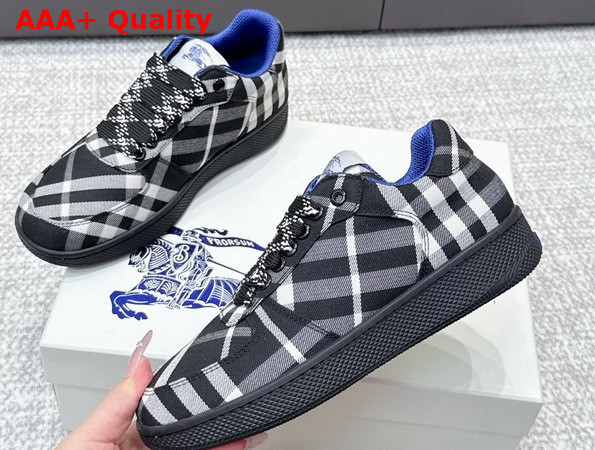 Burberry Check Terrace Sneakers in Black Replica