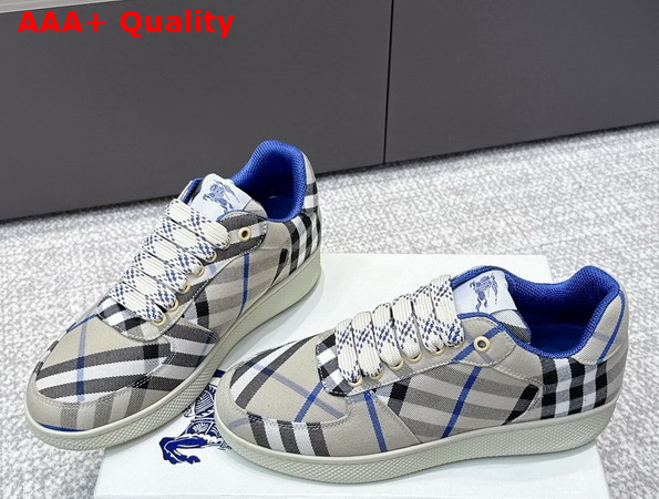 Burberry Check Terrace Sneakers in Lichen Replica
