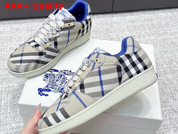 Burberry Check Terrace Sneakers in Lichen Replica