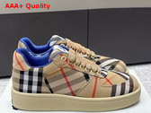 Burberry Check Terrace Sneakers in Sand Replica
