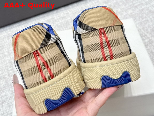 Burberry Check Terrace Sneakers in Sand Replica